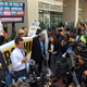 Illustration for article titled Joined by Pete Buttigieg, Drivers Blockade Roadway Outside Uber Headquarters